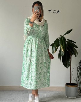 پیراهن حریر سرمه سری 15