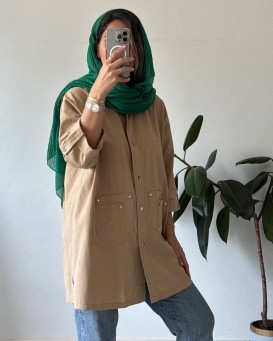 مانتو کتان پاییزه