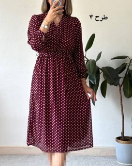 پیراهن حریر سرمه سری 16
