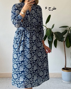 پیراهن حریر سرمه سری 16