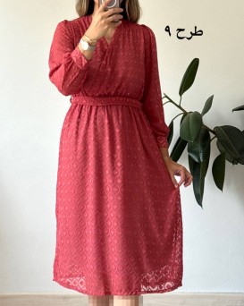 پیراهن حریر سرمه سری 16