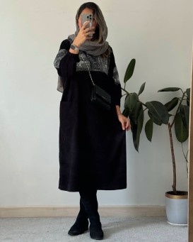 پیراهن مانتویی پاییزه بهنیا