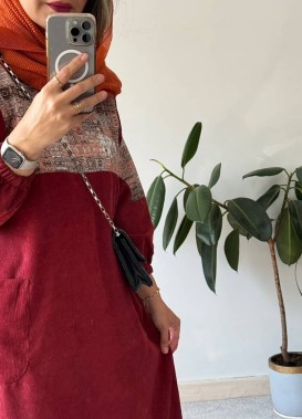 پیراهن مانتویی پاییزه بهنیا