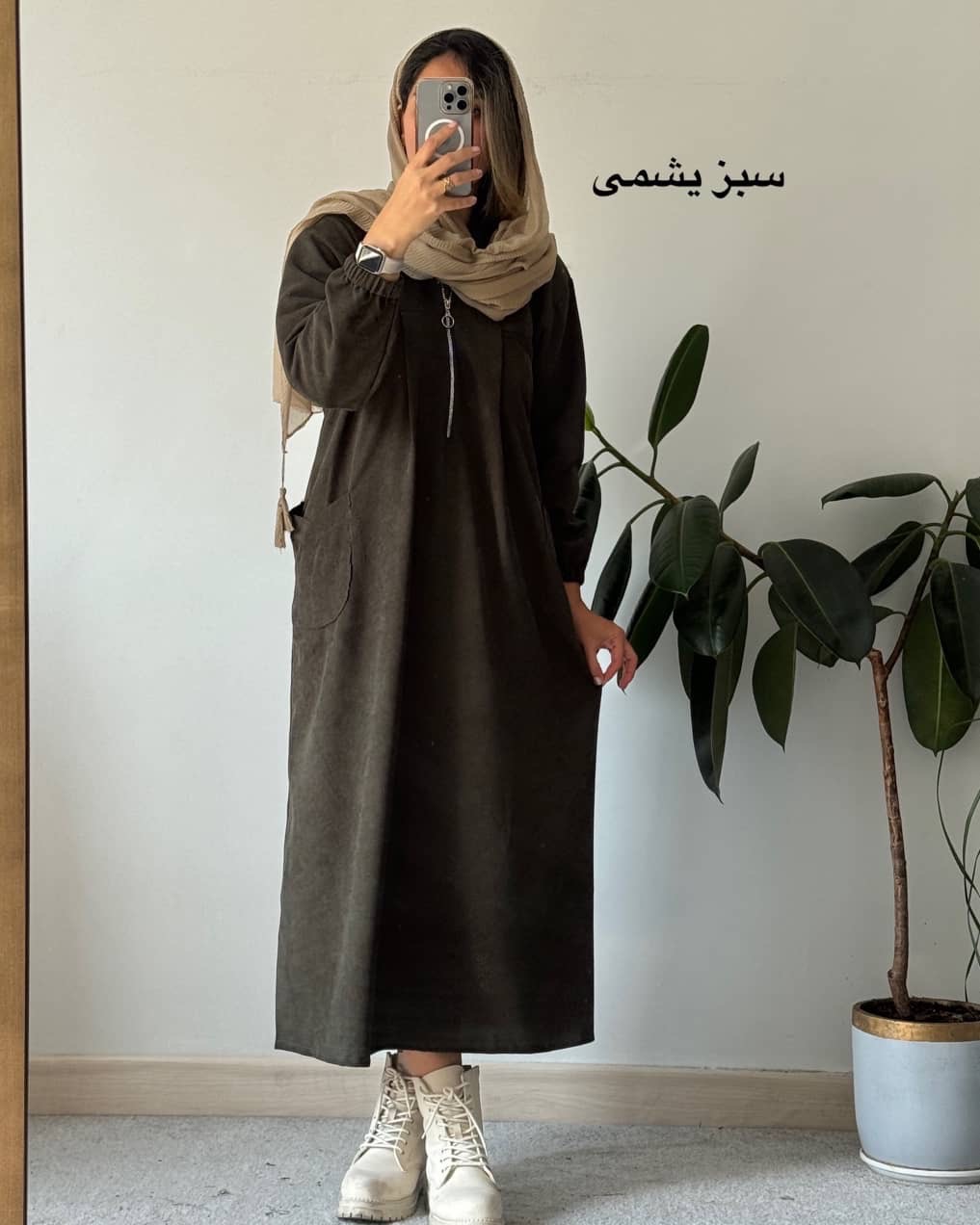 پیراهن مانتویی پاییزه تلما