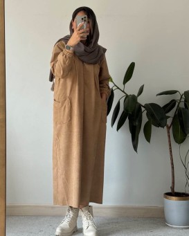پیراهن مانتویی پاییزه تلما