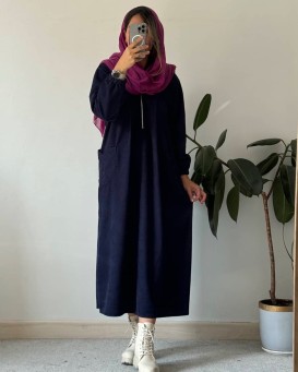 پیراهن مانتویی پاییزه تلما