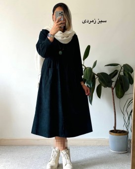 پیراهن مانتویی پاییزه سوگل