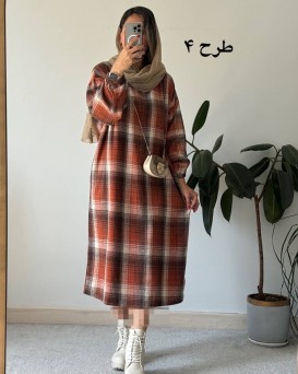 کفتان پشمی چهارخونه دیبا