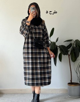 کفتان پشمی چهارخونه دیبا