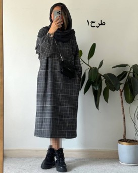 کفتان پشمی چهارخونه دیبا