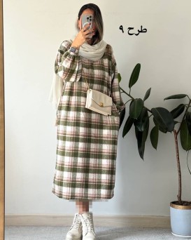 کفتان پشمی چهارخونه دیبا
