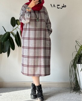 کفتان پشمی چهارخونه دیبا 4