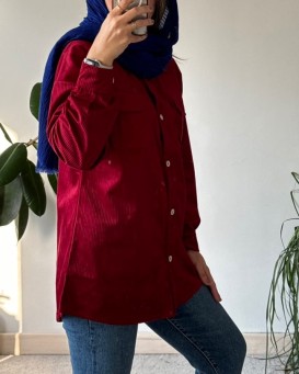 مانتو مخمل کبریتی
