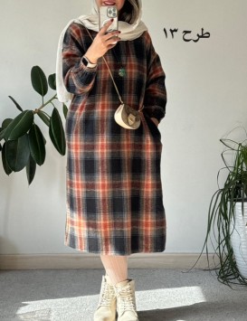 کفتان پشمی چهارخونه دیبا 6