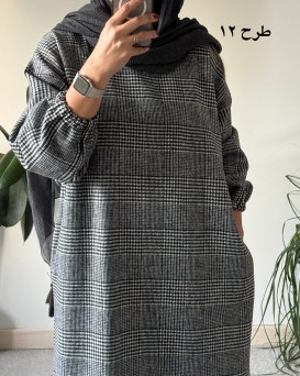 کفتان پشمی چهارخونه دیبا 6