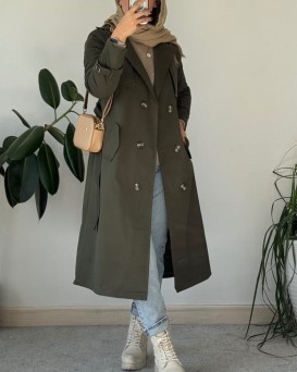 بارونی بلند کتان زارا