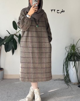 کفتان پشمی چهارخونه دیبا 7