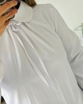 شومیز سفید جلو بسته