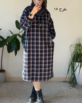 کفتان پشمی چهارخونه دیبا 8