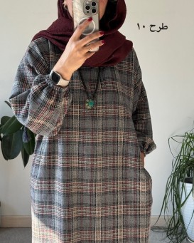 کفتان پشمی چهارخونه دیبا 8