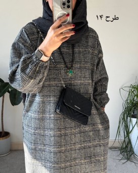 کفتان پشمی چهارخونه دیبا 8