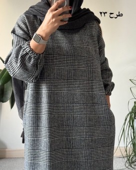 کفتان پشمی چهارخونه دیبا 8