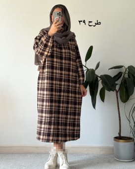 کفتان پشمی چهارخونه دیبا 8