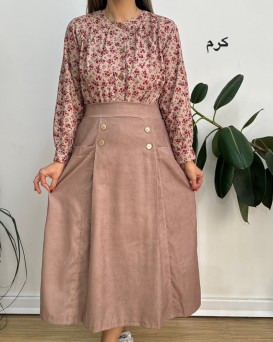 دامن مخمل کبریتی 1