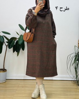 کفتان پشمی چهارخونه دیبا 9