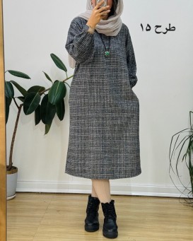 کفتان پشمی چهارخونه دیبا 9