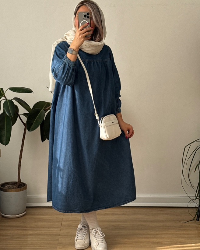 پیراهن جین پارچه ترک 3