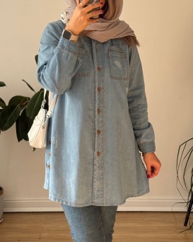 مانتو جین دو جیب