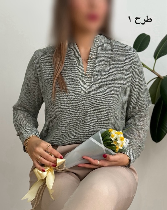 شومیز حریر دو دگمه 2