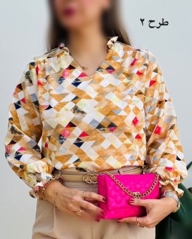 شومیز یقه چین
