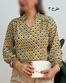 شومیز یقه چین