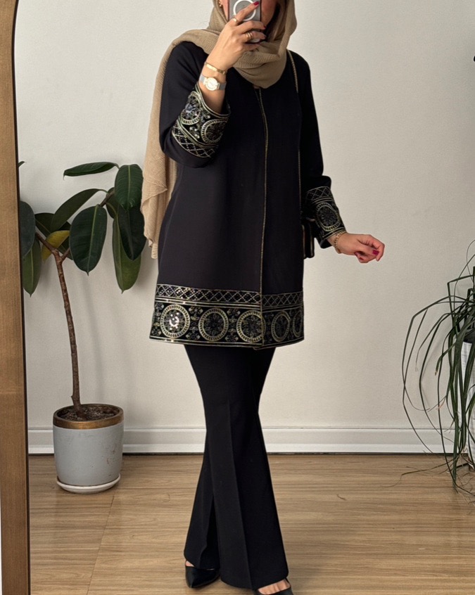 مانتو کتی سوزن دوزی خاتون