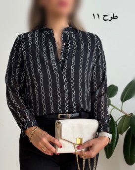شومیز حریر دو دگمه 5
