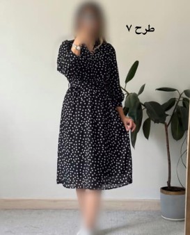 پیراهن حریر سرمه سری 18