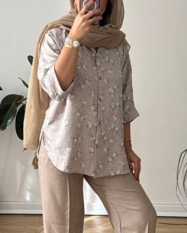 شومیز مانتویی گلبرگ