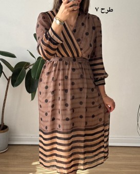 پیراهن حریر سرمه سری 20