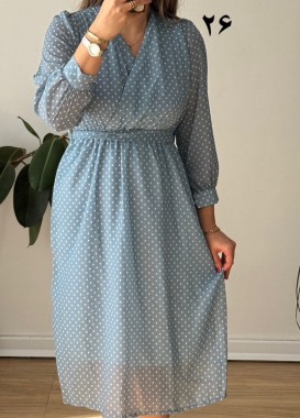 پیراهن حریر سرمه سری 20