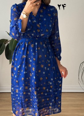 پیراهن حریر سرمه سری 20