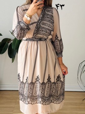 پیراهن حریر سرمه سری 20