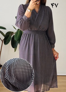 پیراهن حریر سرمه سری 20