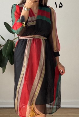 پیراهن حریر سرمه سری 21