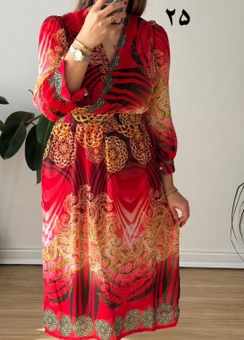 پیراهن حریر سرمه سری 21