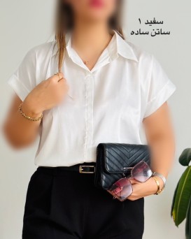 شومیز آستین کوتاه ساتن 4