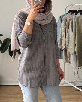 شومیز مانتویی لینن نخ تینا 2