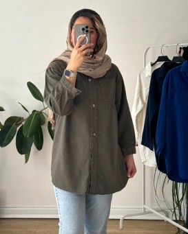 مانتو کتان پنبه با قد بلند
