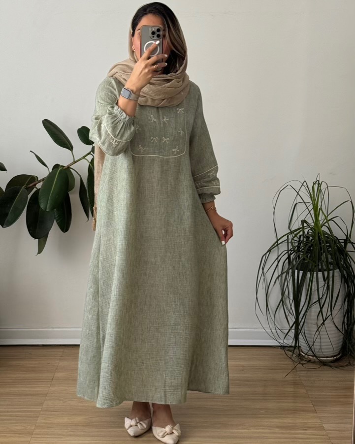 مانتو عبایی پاپیون